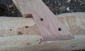 Half dovetail lap joint VMI Timber framing FTX 2016