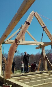 Cruck timber frame 